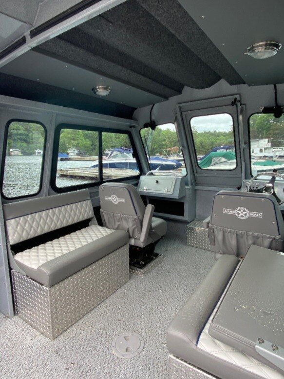 2025 ALLIED BOATS — P19 MUSTANG (3 Piece Rollup Curtain)