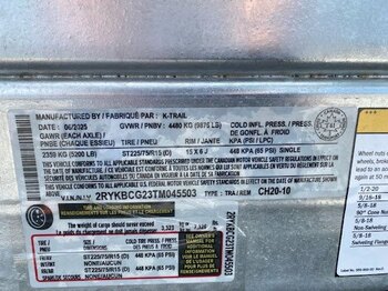 2026 K TRAILER 7X12 14K DUMP TRAILER