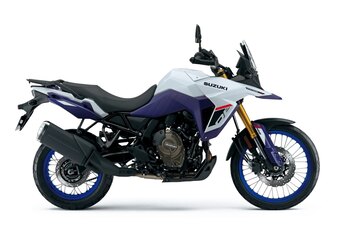 2025 Suzuki V Strom 650XT Pearl Vigor Blue / Pearl Brilliant White