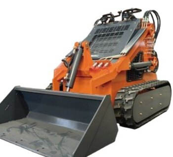 Barn Clearing Package: Derette DRT 380 Mini Skid Steer with Standard Bucket
