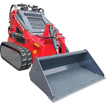 Barn Clearing Package: Derette DRT 380 Mini Skid Steer with Standard Bucket
