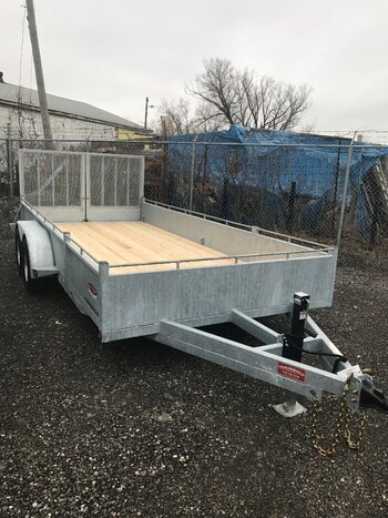 2023 DURATRAIL 7X14 SINGLE AXLE GLAVANIZED ATV TRAILER