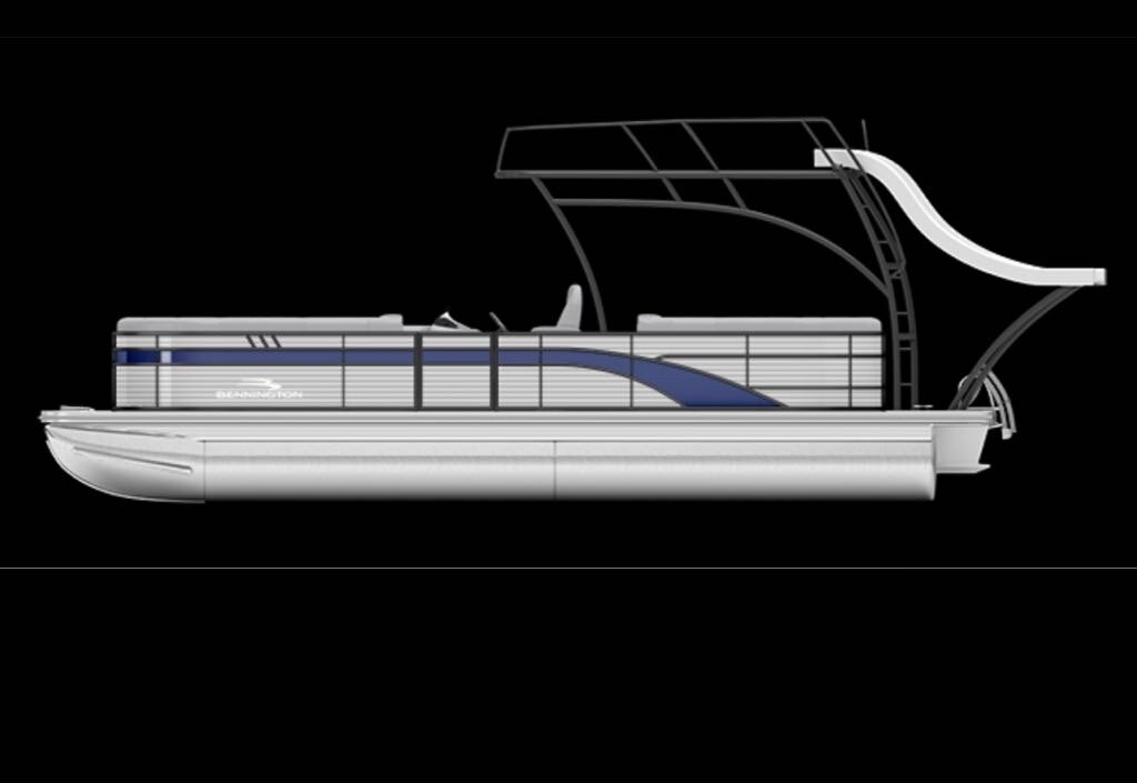 2023 Bennington 25 SXSRTD Top Deck Waterslide 175HP Yamaha VMAX SHO