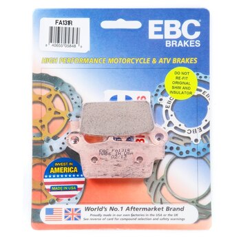 EBC â??Râ?? Long Life Sintered Brake Pad Sintered metal Rear FA131R Convient à Honda, Convient à Kawasaki, Convient à Suzuki, Convient à Yamaha, Fits Gas Gas