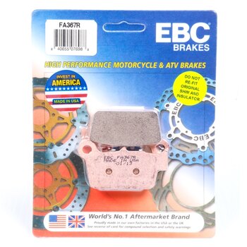 EBC â??Râ?? Long Life Sintered Brake Pad Sintered metal Rear FA152R Fits Kawasaki, Fits Suzuki, Fits Yamaha