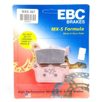 EBC ?MXS? Moto X Race Brake Pad Sintered metal Rear MXS131 Convient à Honda, Convient à Kawasaki, Convient à Suzuki, Convient à Yamaha, Fits Gas Gas