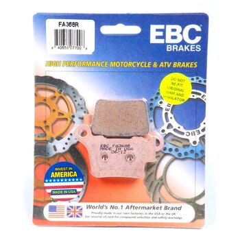 EBC â??Râ?? Long Life Sintered Brake Pad Sintered metal Rear FA367R Fits Husqvarna, Fits Kawasaki, Fits Suzuki, Fits Yamaha, Fits Aprilia, Fits Ski doo, Fits Moto ski, Fits MV Agusta, Fits Gas Gas, Fits Skiroule, Fits Ski Whiz