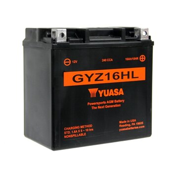 Batterie Yuasa sans entretien AGM activée en usine YTX20L F/A