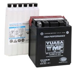 Batterie Yuasa sans entretien AGM haute performance YTX14AH BS