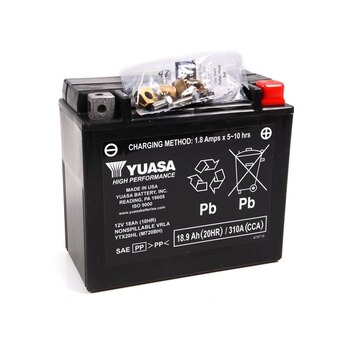 Batterie Yuasa sans entretien AGM activée en usine GYZ20H