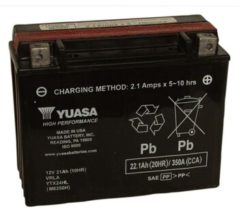 Batterie Yuasa sans entretien AGM activée en usine YTX20L F/A