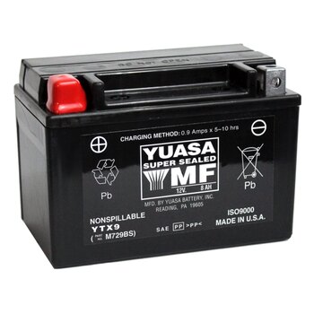 Batterie Yuasa sans entretien AGM activée en usine YTX20H