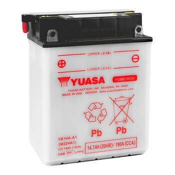 Batteries conventionnelles haute performance (AGM) Yuasa YB14 A2