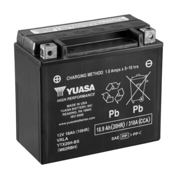 Batterie Yuasa sans entretien AGM activée en usine YTZ12S