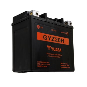 Batterie Yuasa sans entretien AGM activée en usine GYZ20L