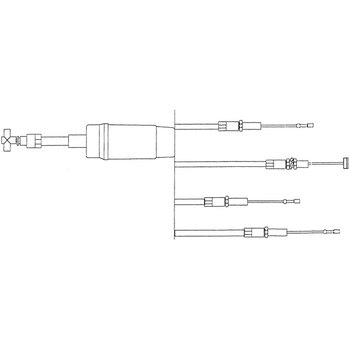 Kimpex Câble d'accélérateur pour Honda Vinyle, Nylon, Acier inoxydable, Aluminium