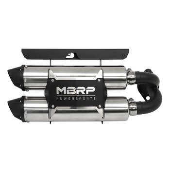 MBRP Powersports PowerTech 4 Pot d'échappement à enfiler pour Polaris PowerTech 4 en aluminium et acier inoxydable