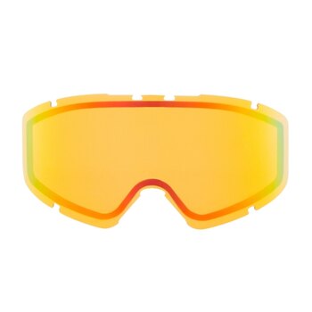 CKX 210Â° Isolated Goggles Lens, Winter Yellow Men, Women Double, Electric Pre curved, Anti scratch, Anti fog