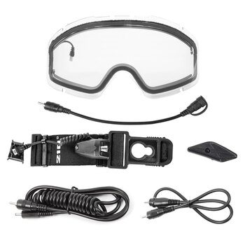 CKX 210Â° Isolated Goggles Lens, Winter Clear Men, Women Double, Electric Pre curved, Anti scratch, Anti fog