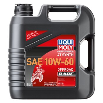 Liqui Moly Huile 4T Synthétique Street Race 5W40 1 L / 0,26 G