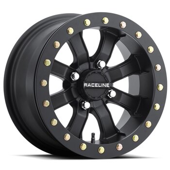 Roues Raceline Wheels Mamba Beadlock 14x7 4/137 52 Noir Mat