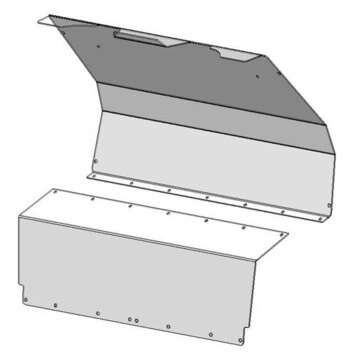 Pare-brise complet Direction 2 pour Can am MR10 Lexan en polycarbonate complet