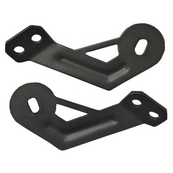 Kit de porte encadrée Seizmik pour paire de portes complètes Polaris UTV Acier noir, nylon enduit de PVC Droite et gauche