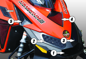 Kit de ventilation nasale FROGZSKIN pour Ski Doo 6