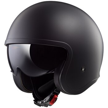 Casque Jet LS2 Verso Solid S Noir Mat