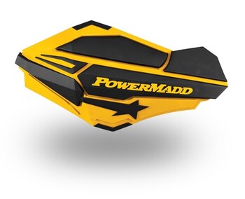 Protège-mains POWERMADD Sentinel jaune, noir VTT, motoneige universel