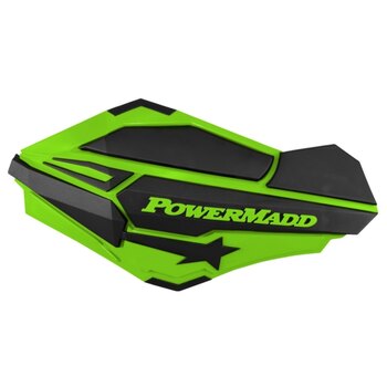 Protège-mains POWERMADD Sentinel vert, noir VTT, motoneige universel