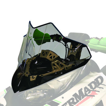 Pare-brise Powermadd Cobra compatible avec Yamaha, compatible avec Arctic Cat