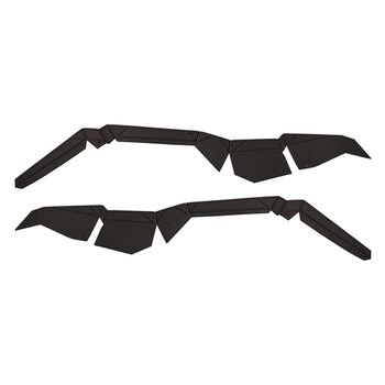 Powermadd Fender Flare Extensions pour Polaris Noir Avant