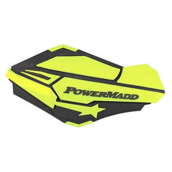 Système de protège-mains POWERMADD Star Series Jaune, Noir Pour Ski Doo