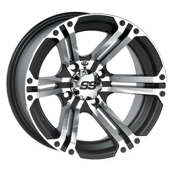 Jante ITP SS Alloy SS212 14x8 4/137 53 Noir, Usiné Avant/Arrière