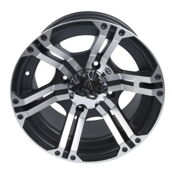 Jante ITP SS Alloy SS212 14x8 4/137 53 Noir, Usiné Avant/Arrière