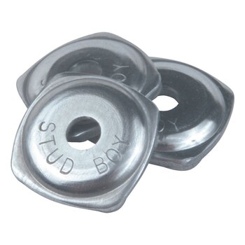 STUD BOY Power Plate Plaque d'appui ronde Argent 84