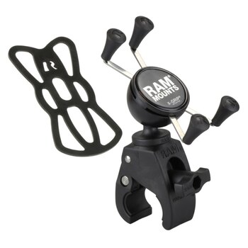 RAM MOUNT RAP B 400U Base Mount Black Double Socket Arm 1″ Balle, Adjustable Clamp