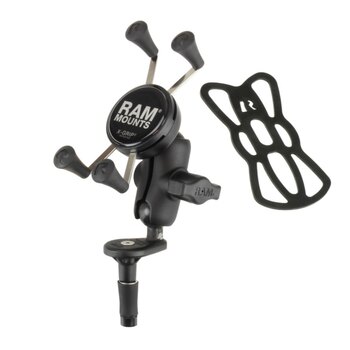 RAM MOUNT RAP B 400U Base Mount Black Double Socket Arm 1″ Balle, Adjustable Clamp