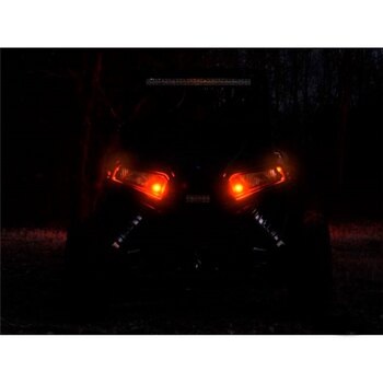 Kit clignotants Super ATV LED Standard Plug & Play avec klaxon Rond Orange Standard