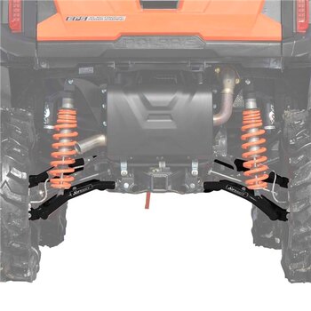 Super ATV High Clearance A Arm Fits Polaris 2 pairs Courez jusqu'à 30″ pneus et pas besoin de kit de levage Noir 1.5″ Décalage avant Inférieur Avant, Supérieur avant +2″ to 3″ +1.5″