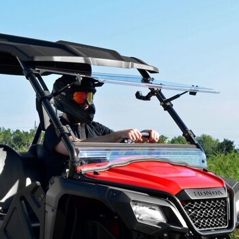 Super ATV Flip up Windshield Fits Can am Polycarbonate Flip