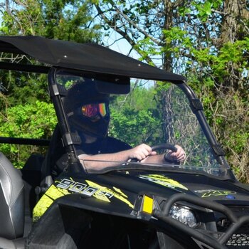 Pare-brise complet Super ATV pour Polaris, revêtement dur optique en polycarbonate XR