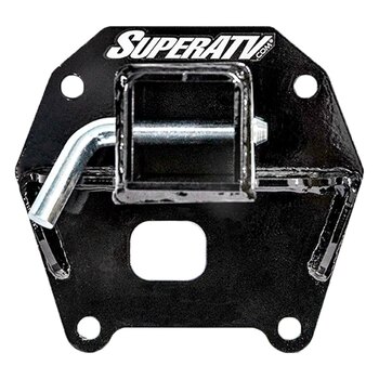 KFI Products Receiver Hitch 2″ Black Powder coated Front reveiver hitch, Lower Fits Polaris ATV