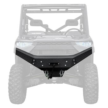 Super ATV Bumper Front Steel Fits Polaris Black