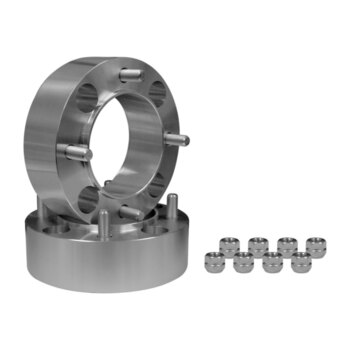 SUPER ATV Wheel Spacer N/A Kit for 2 wheels Silver N/A 4/156 Fits Polaris +1.5″