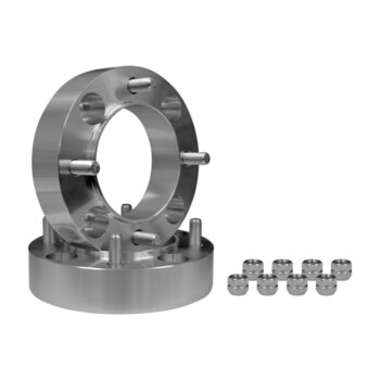 SUPER ATV Wheel Spacer N/A Kit for 2 wheels Silver N/A 4/156 Fits Polaris +1.5″