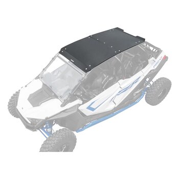 Toit de cabine Super ATV pour Polaris Construction robuste en plastique moulé de 6 mm Plastique noir