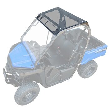 Super ATV Cab Roof Fits Polaris This roof is not compatible with flip windshields. Black Plastic