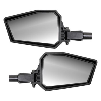 Super ATV Plastic lateral Mirror 1.75? Clamp On Unit Black 8.5″ x 4.25″